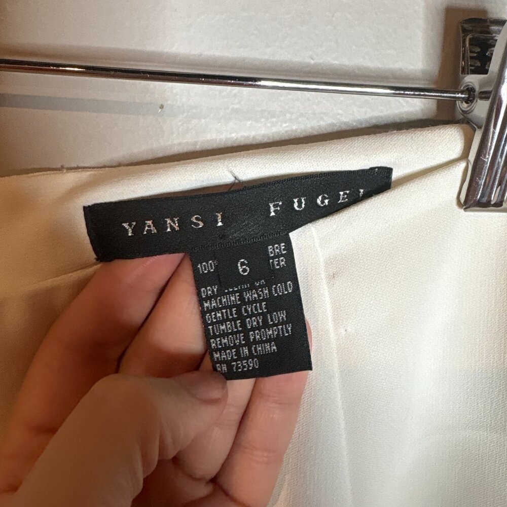 Yansi Fugel white trouser dress pants - Picture 3 of 5